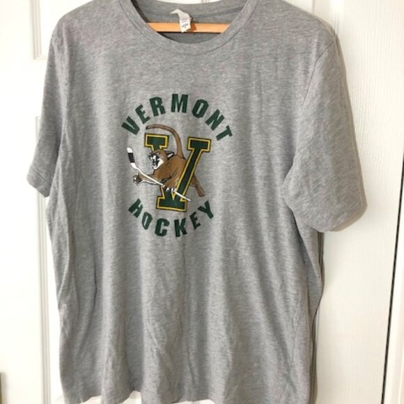 Other - University of Vermont Hockey Graphic Tee | Gray Catamounts NCAA Shirt